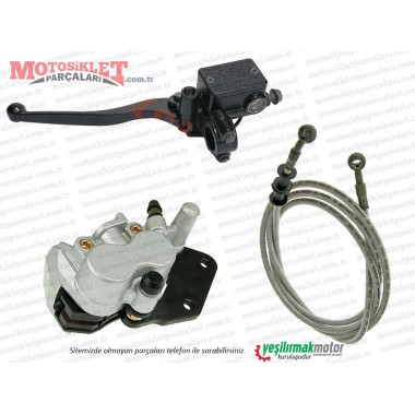 Ersi Motor Maxi Scooter YB150 T-2 Arka Fren Merkezi Komple - SİYAH RENK
